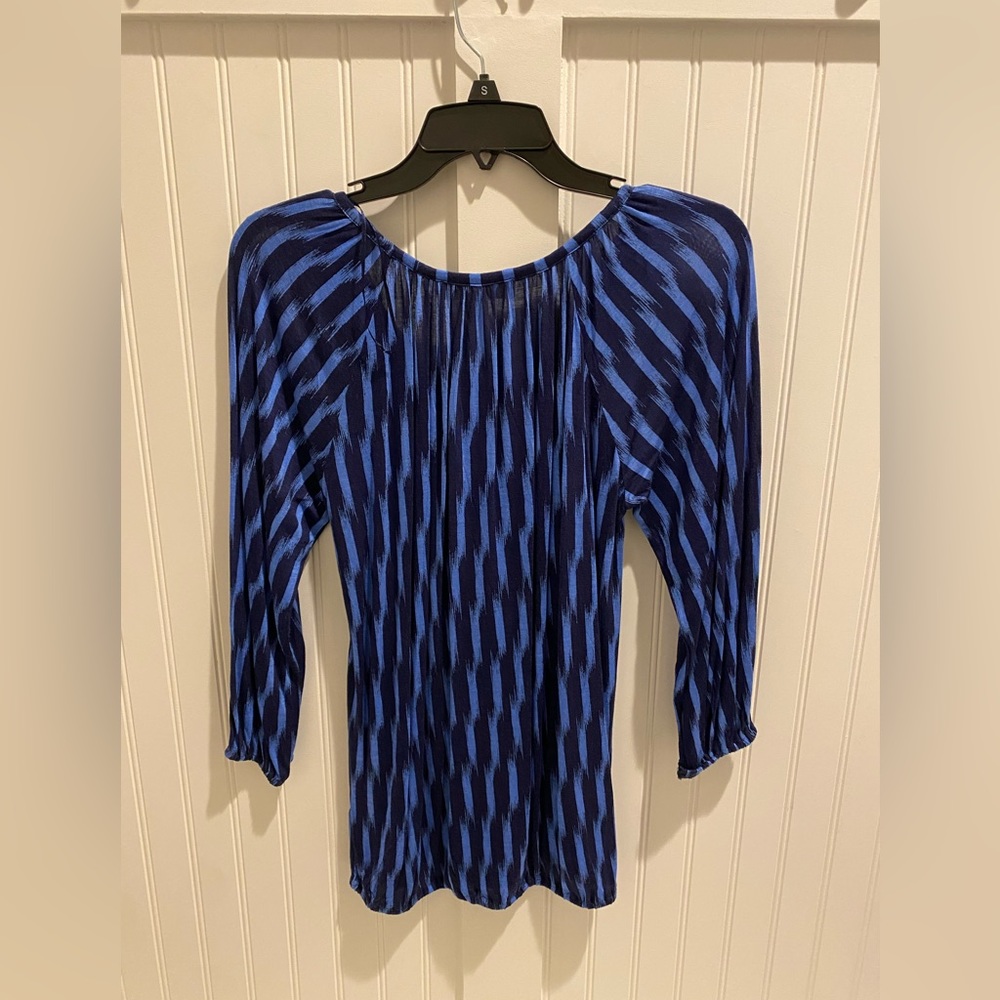Black and blue Michael Kors blouse.